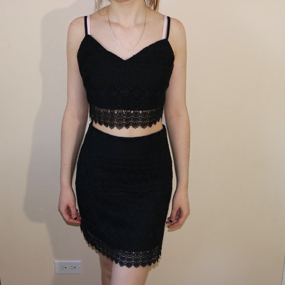 Crop Top/ Skirt Set